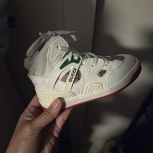 Gucci High Top Basket Sneakers Toddler Size 26